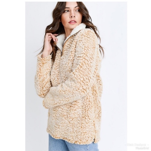 So Soft Sherpa Zip-up Sweater - Picture 2 of 7